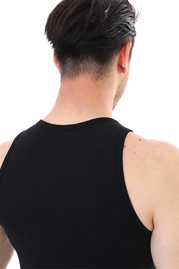 917 Elastanlı Erkek Atlet Siyah - 3