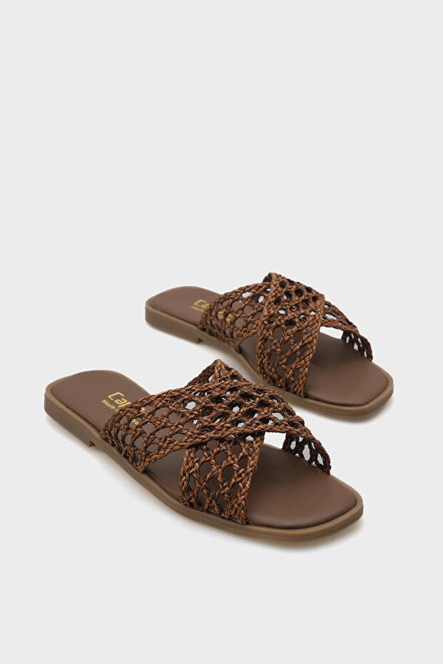 Loree Hasır Kadın Terlik - 1