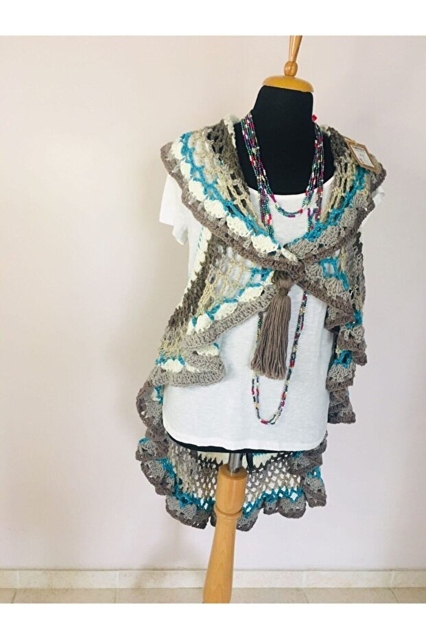 Boho Galaxy Kışlık Kombin Yelek - 9