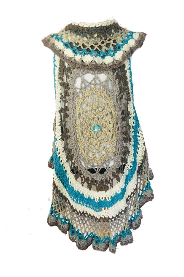 Boho Galaxy Kışlık Kombin Yelek - 5