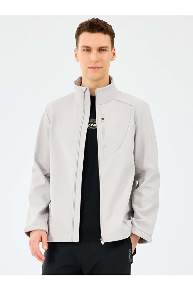 M Softshell Basic Jacket S2520132 Erkek Mont BEJ - 1