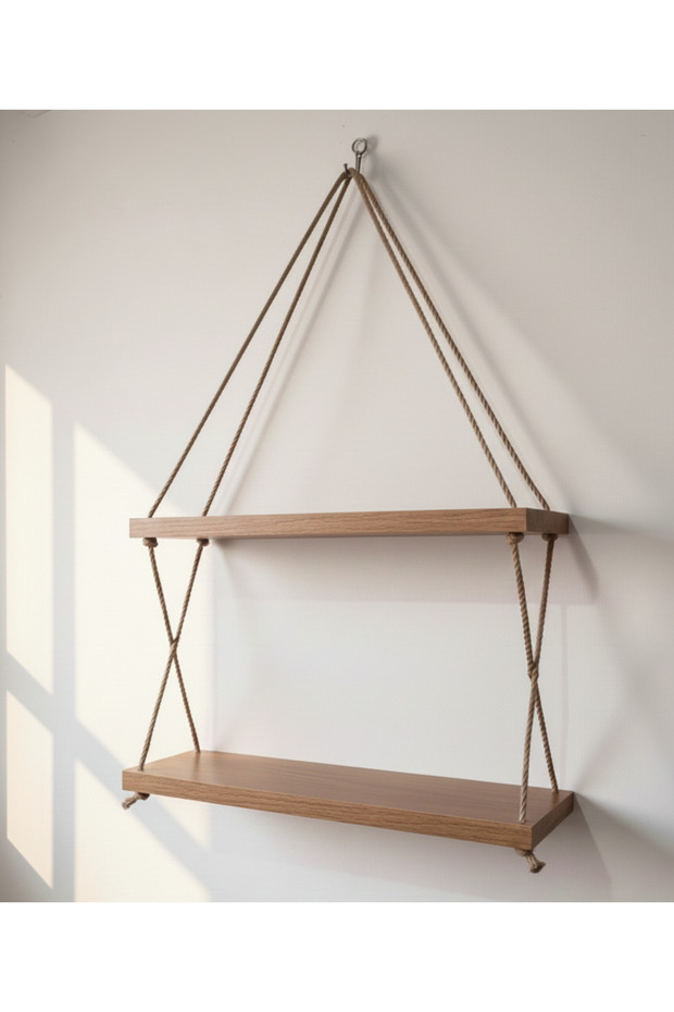 Halatlı duvar rafı - 1