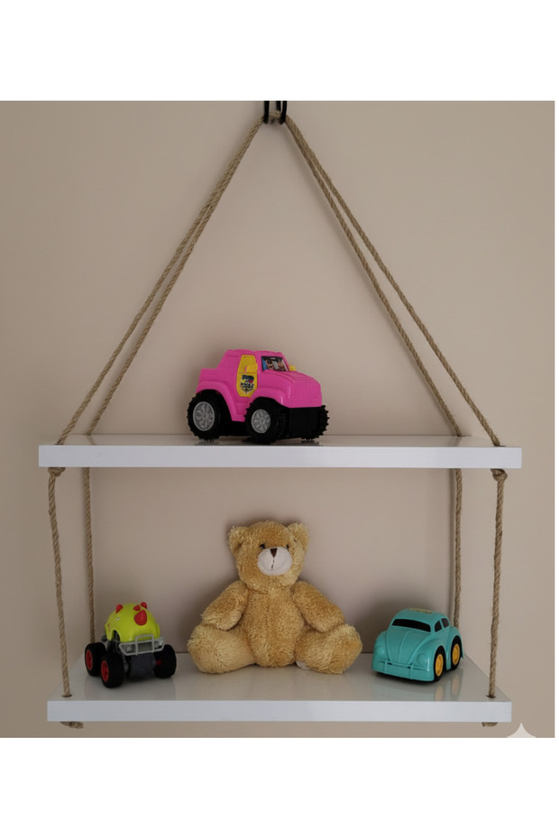 halatlı duvar rafı - 4