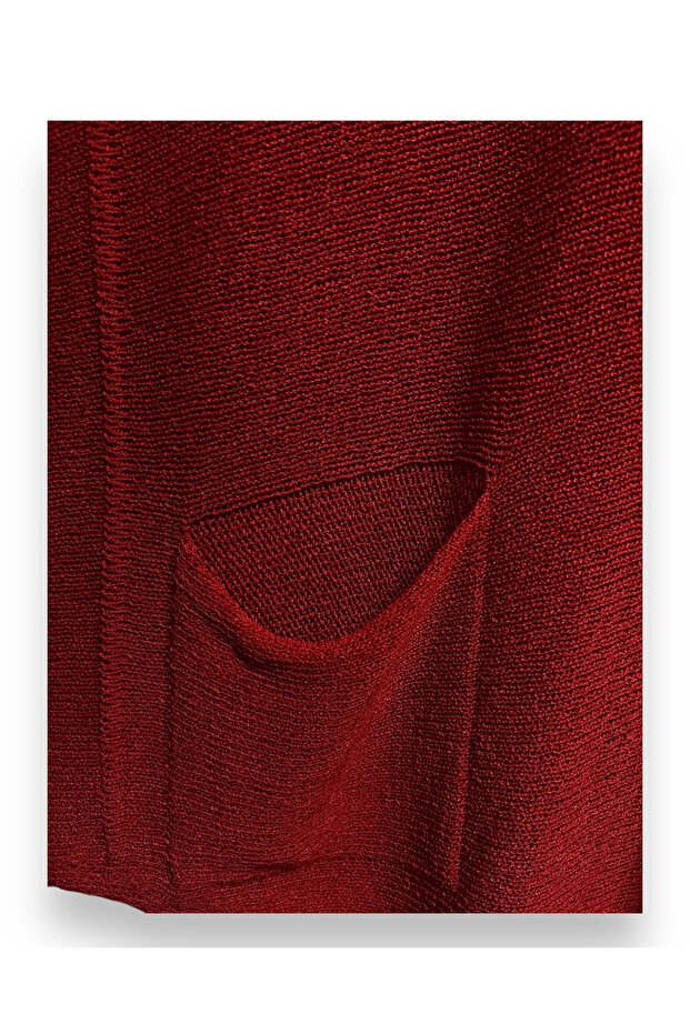 Merserize oversize asimetrik tek cepli triko - 4