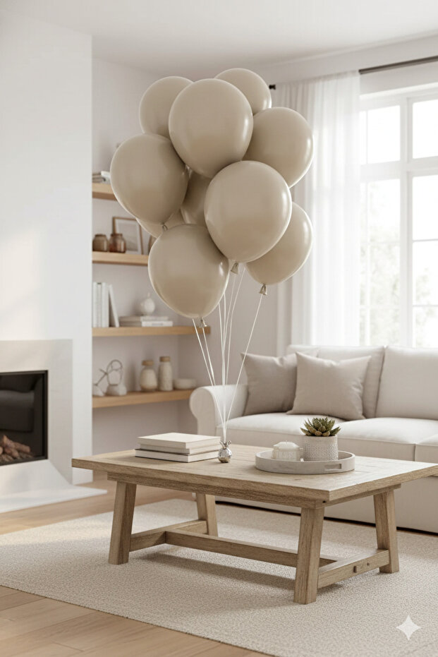 Retro Sea Sand Latex Balloon 10 Pieces 12 Inch