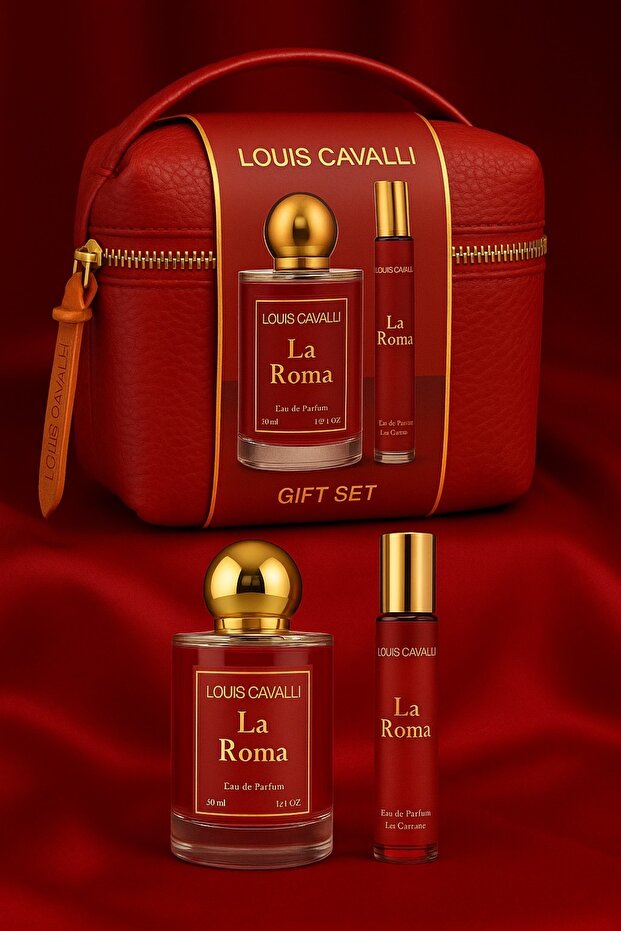 LOUIS CAVALLI LA ROMA EDP 50 ML+20 ML WOMEN PERFUME - ÇANTALI PARFÜM SETİ