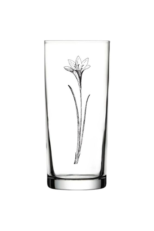 Flower Printed Raki Glass - Floral Raki Glass