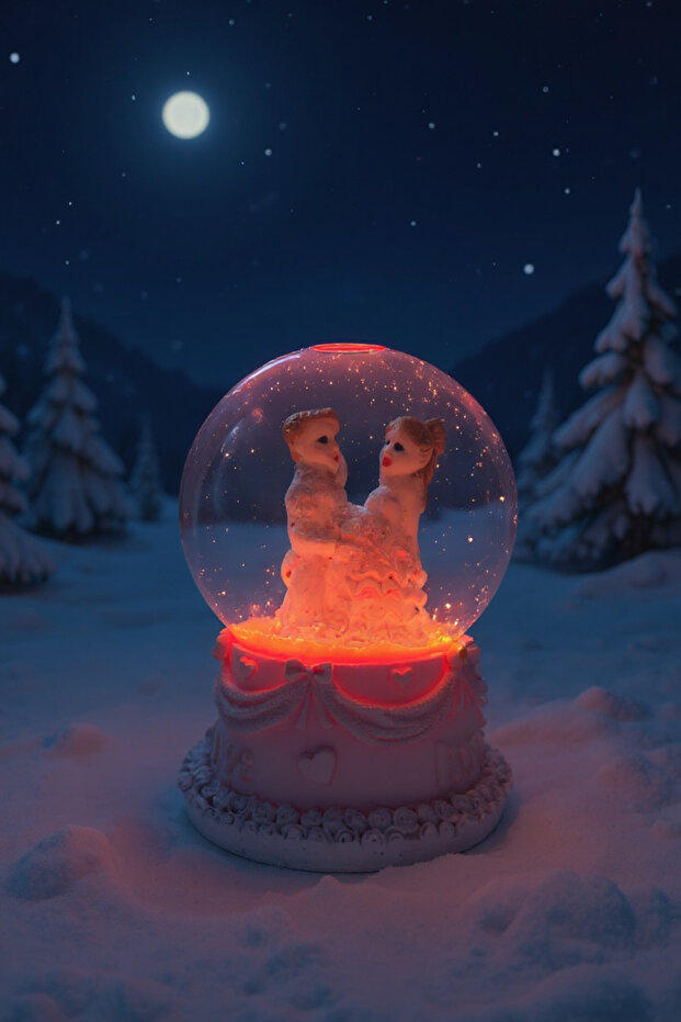 MİNİ KAR KÜRESİ İŞIKLI - 1