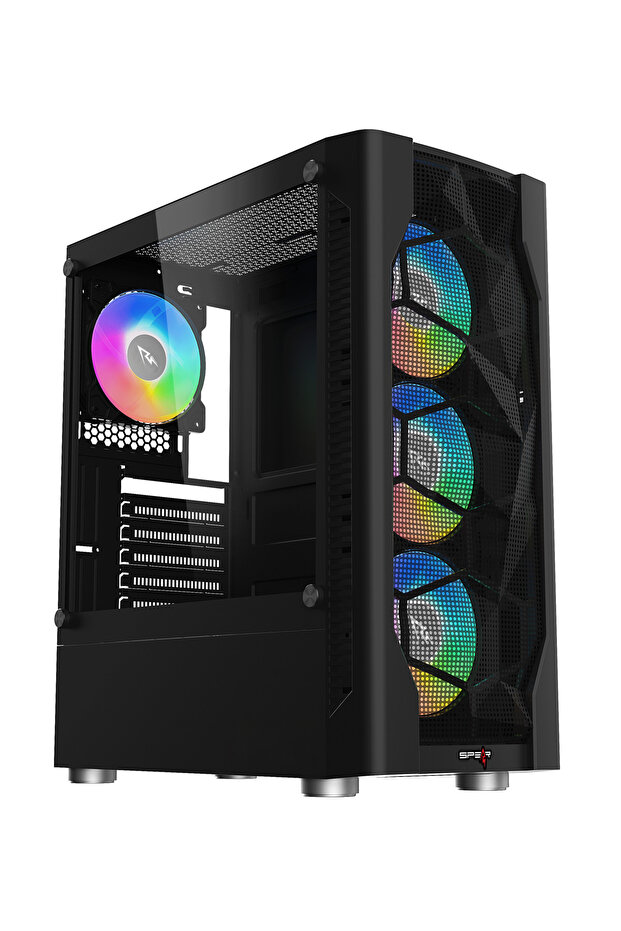 Perseus Black Gaming PC Case – ATX/M-ATX/ITX, 305mm GPU, 165mm Cooler, 7 PCI Slots - 1