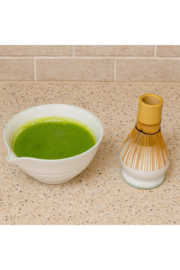 Set of 2 Matcha Bowl and Whisk Holder