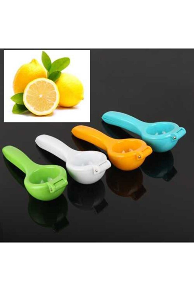 صانع الليمون العملي عصارة الليمون البلاستيكية أداة ضغط الحمضيات الليمون - 8