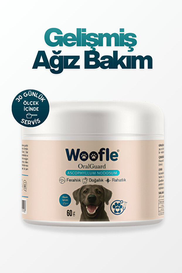 OralGuard Köpek Ağız ve Diş Bakım Tozu 60g - Plak, Tartar ve Koku Karşıtı Gelişmiş Formül - 1
