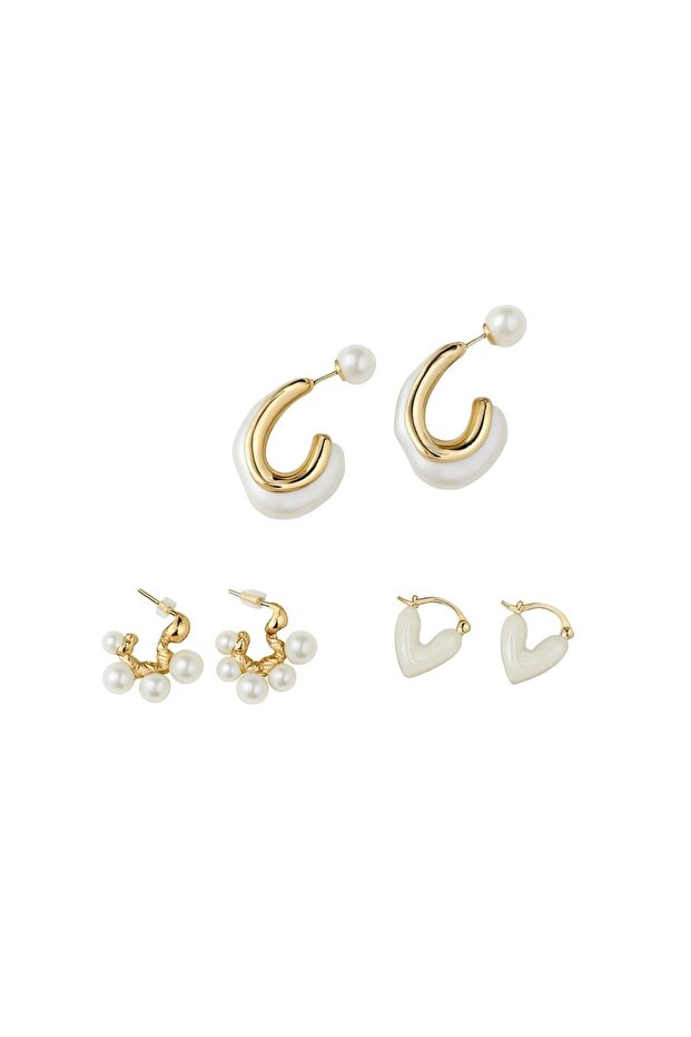 3'lü küpe seti - 1