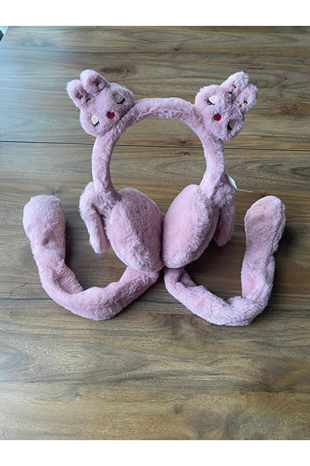 Plush Moving Ear Rabbit Headset with Sound