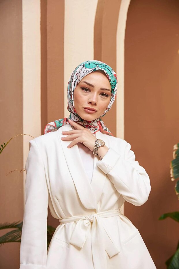 وشاح كولورداي ميلودي الناعم باللون الأخضر 1153-06