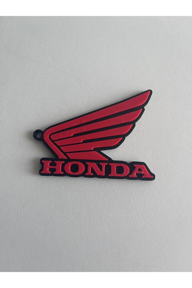 Honda Logo Keychain – Red Black Premium Model