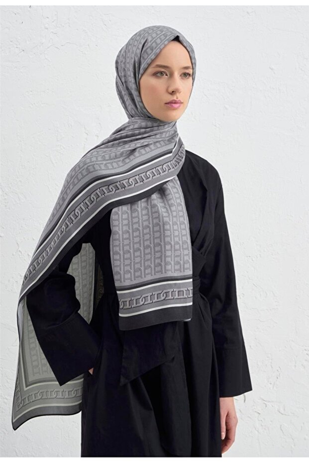 İpek Monogram Şal - 2