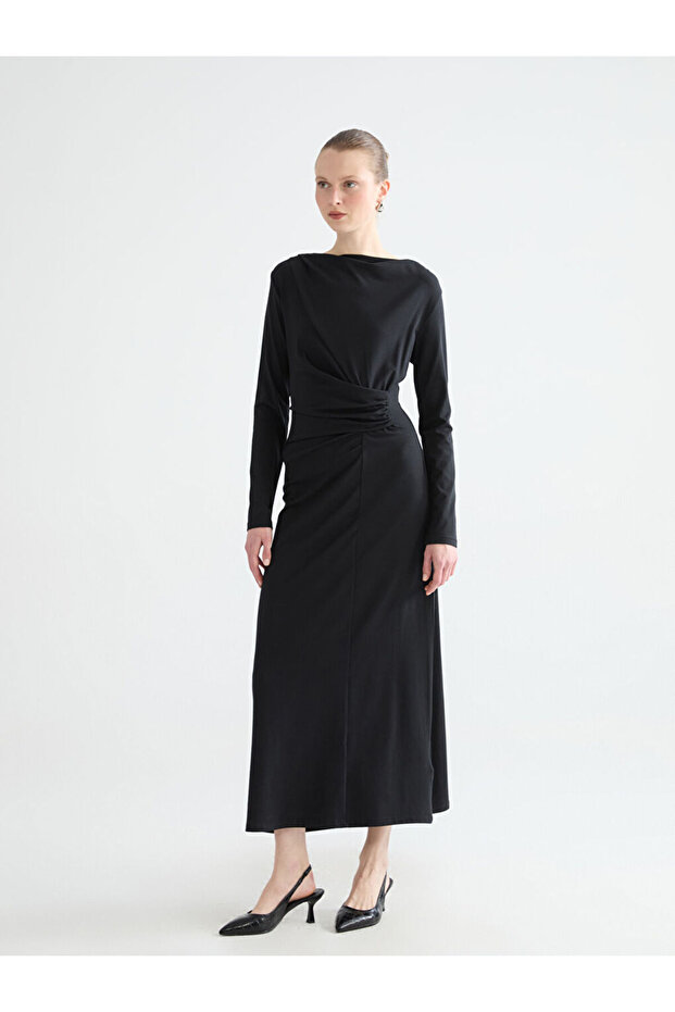 Quality Pieces from Çelebi Store Wide Roba Collar Ruched Dress