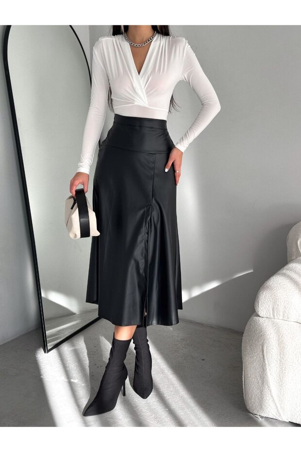 SUNİ DERİ ETEK - 1