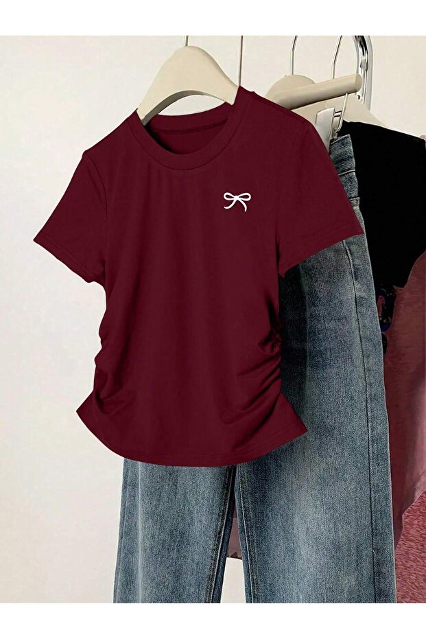 BASKILI OVERSIZE UNISEX TİŞÖRT - 5