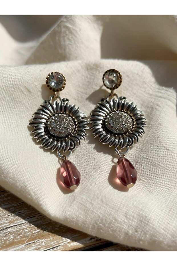 Zara Model Dangle Steel Earrings