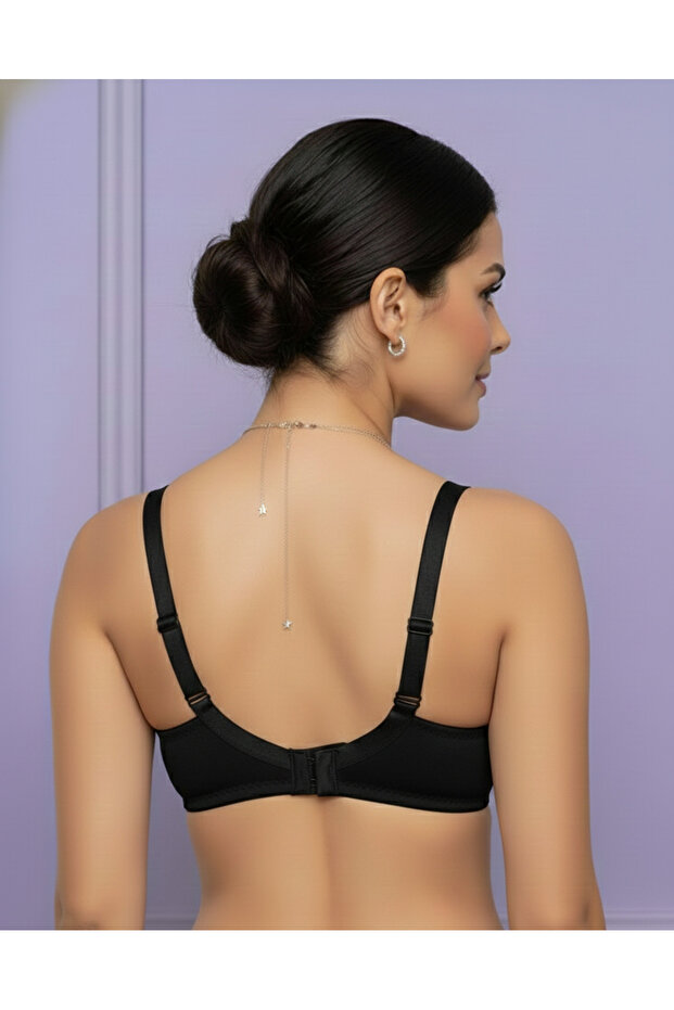 حمالة صدر مغطاة بدون أسلاك داخلية - 3