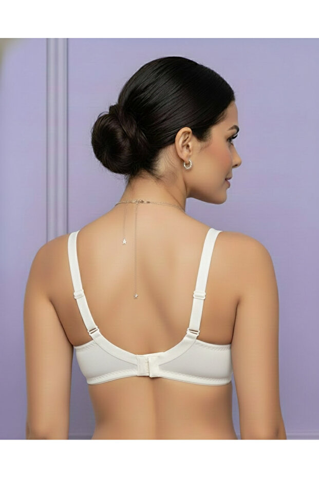 Covered Underwireless Push up Bra - 3