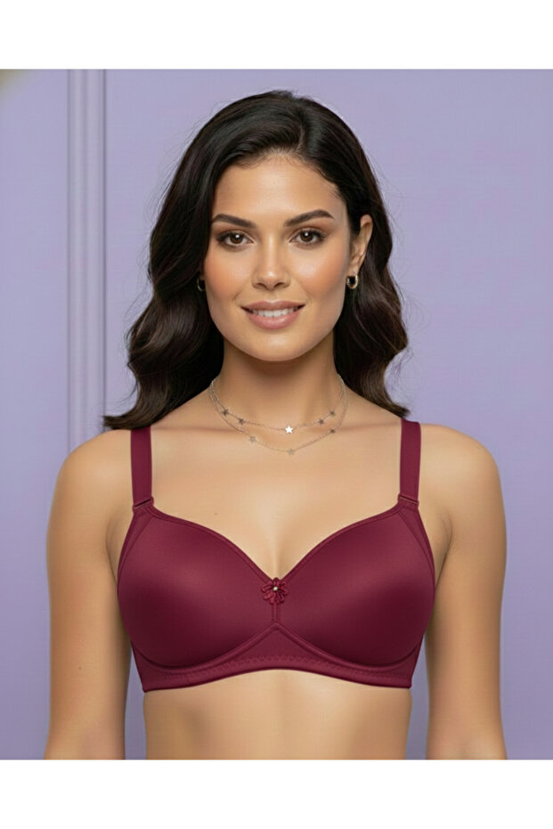 Covered Underwireless Push up Bra - 1