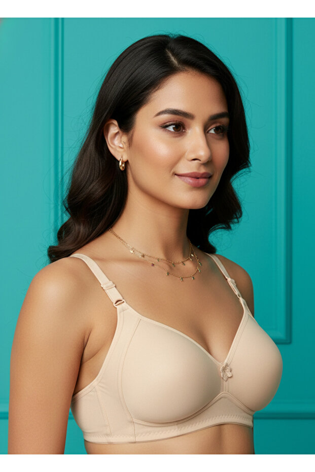 حمالة صدر مغطاة بدون أسلاك داخلية - 2