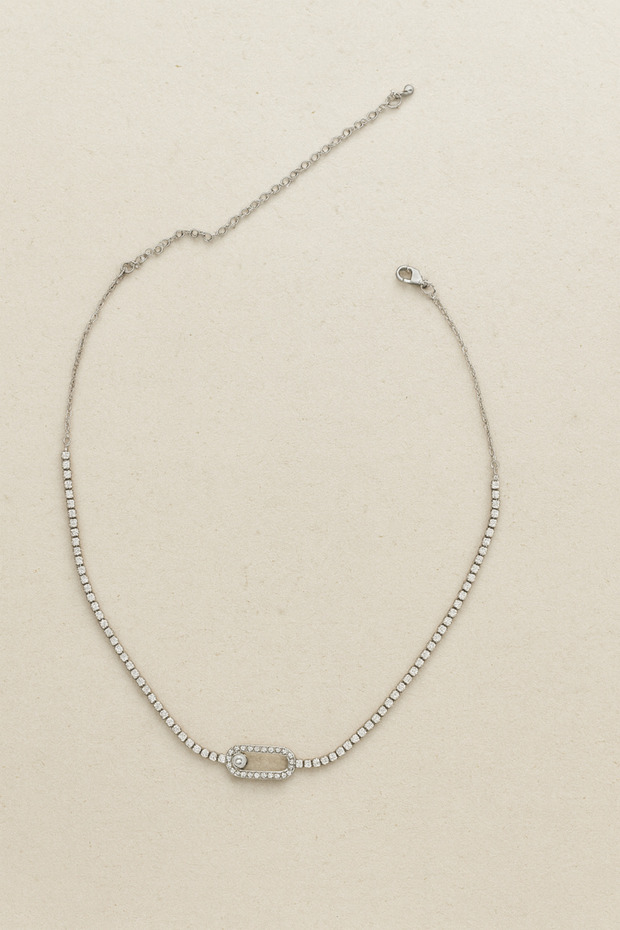 Moving Stone Waterway Choker Necklace