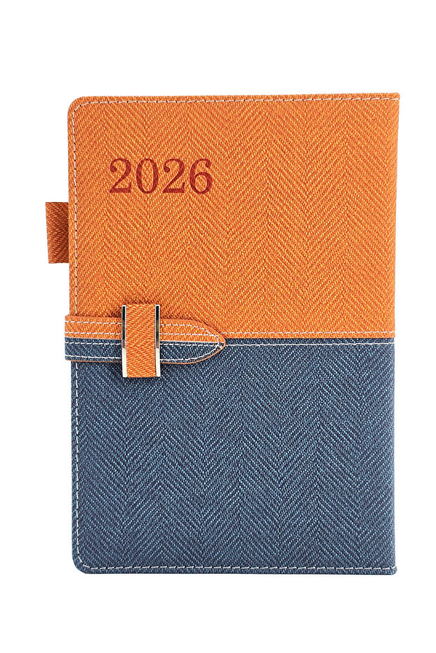 Denim Classic Diary 2026, A5 Daily Planner with Buckle Strap