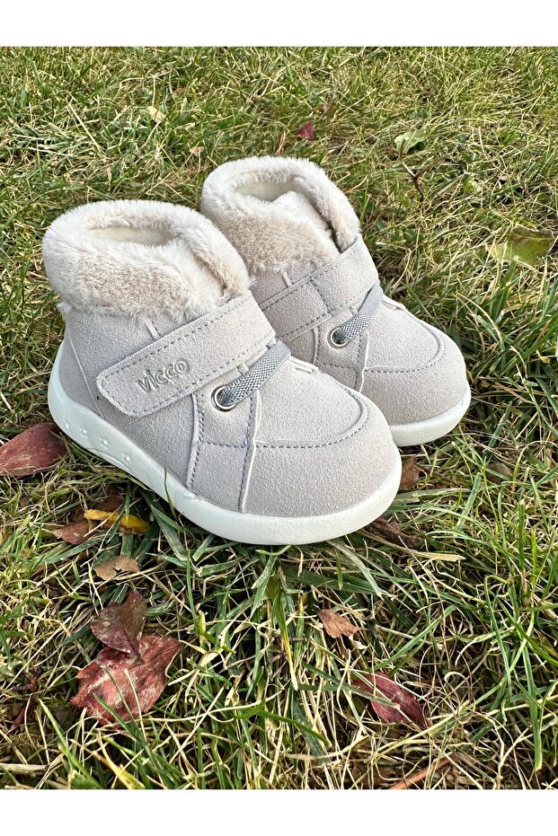 Size 19-21 Winter Unisex Orthopedic First Step Girls-Boys Boots with Fur Inside