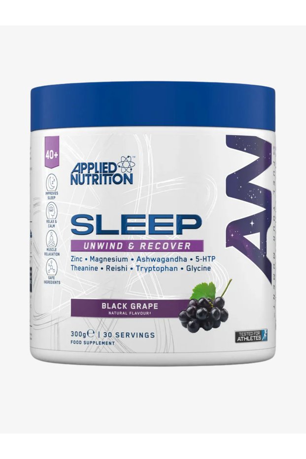 ابلايد نيوترشن مكمل دعم النوم بنكهة العنب الاسود 300جم-Applied Nutrition Sleep Black Grape