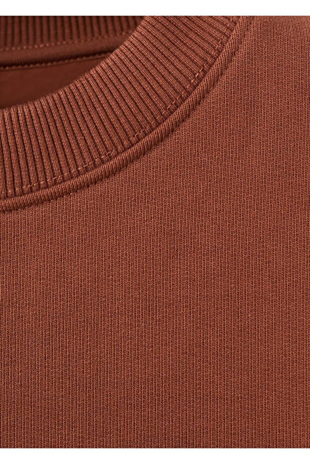 Pamuklu düz sweatshirt - 7