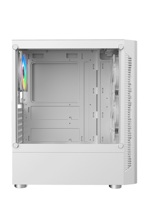 علبة ألعاب كمبيوتر Perseus White - ATX/M-ATX/ITX، وحدة معالجة رسومية 305 مم، مبرد 165 مم، 7 فتحات PCI - 5