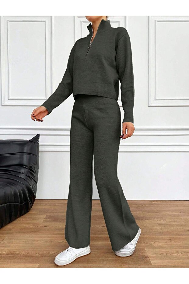 fermuarlı 2 lı triko takım - 6