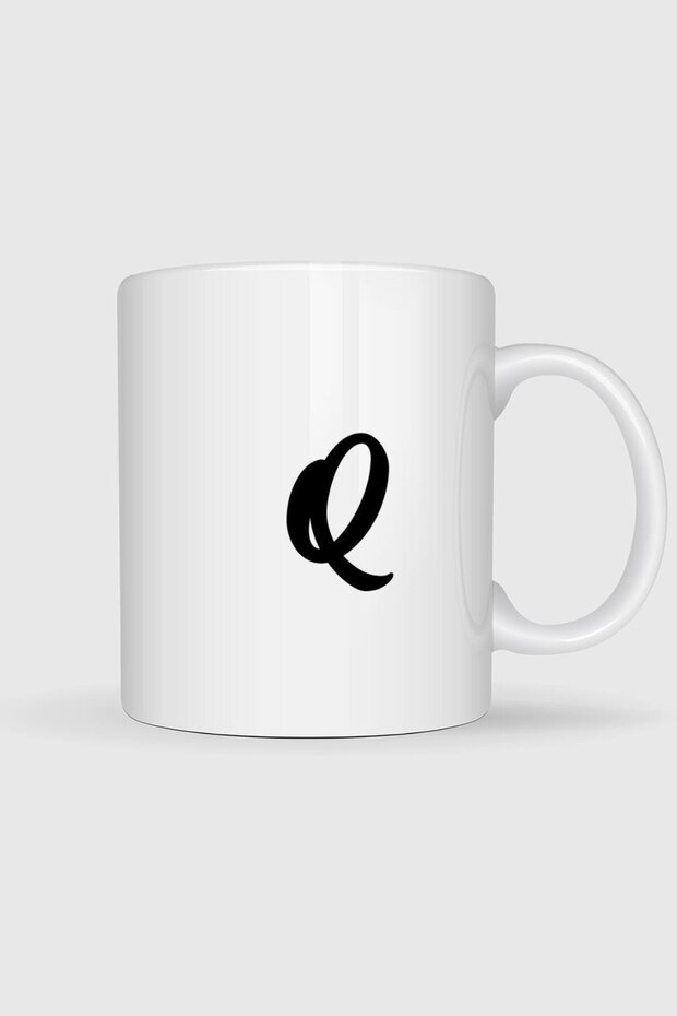 كوب مج مطبوع بحرف Q - 1