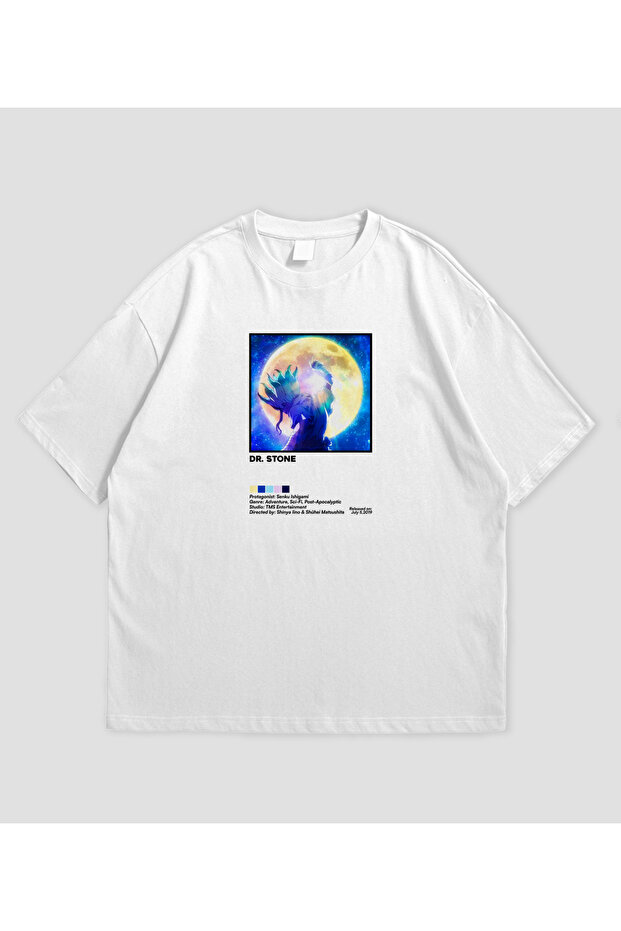 Dr Stone Anime Printed Oversized Unisex T-Shirt