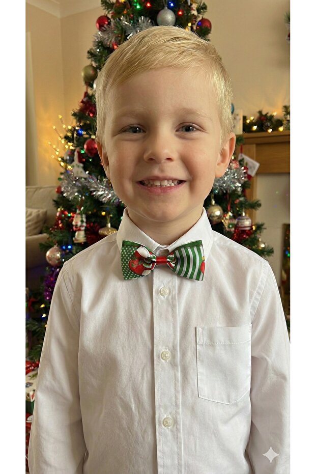 Yılbaşı Desenli Papyon - 1