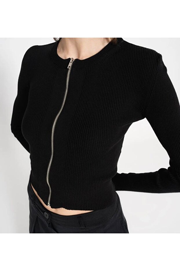 siyah triko hırka - 2