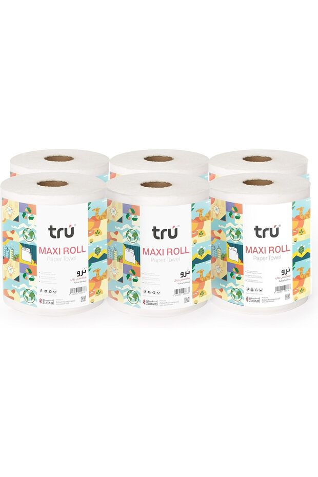 ® Maxi Rolls Embossed - Highly Absorbent 2-Ply, Pack of 6 (550g)