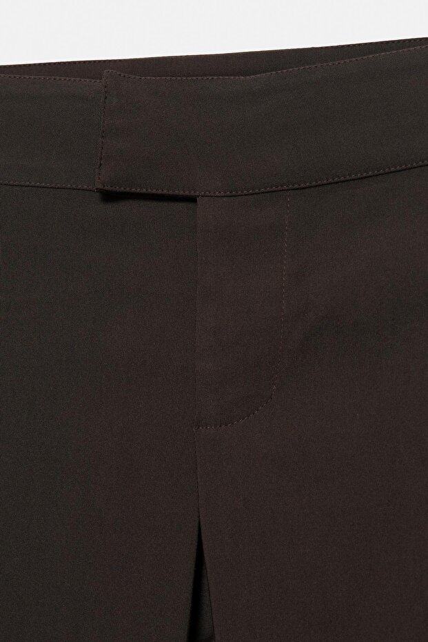 Orta bel çan paça pantolon - 7