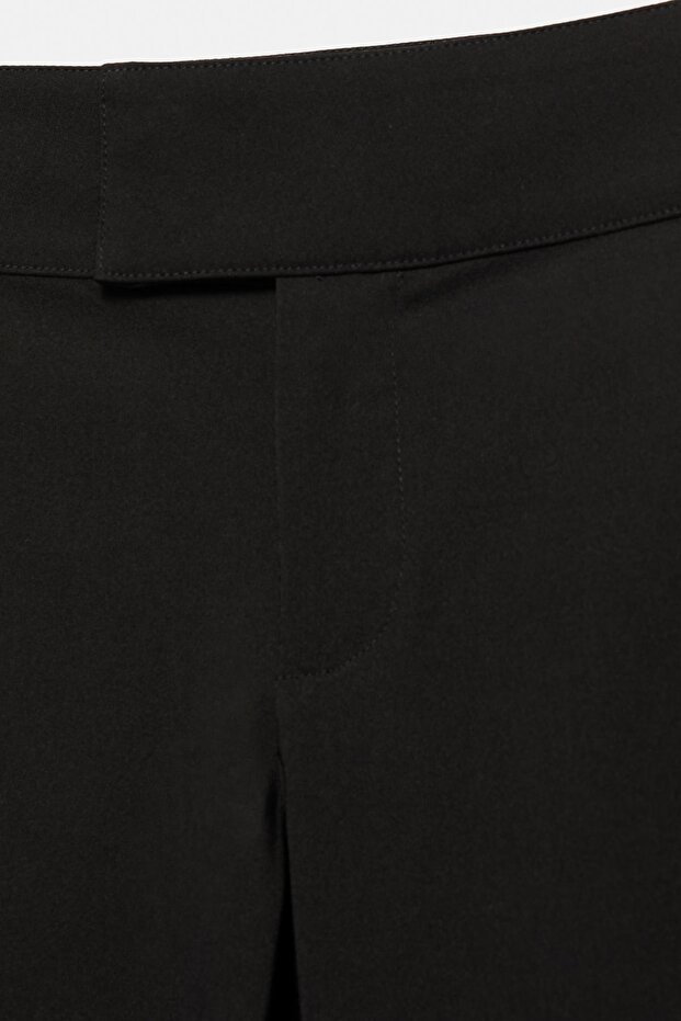 Orta bel çan paça pantolon - 8