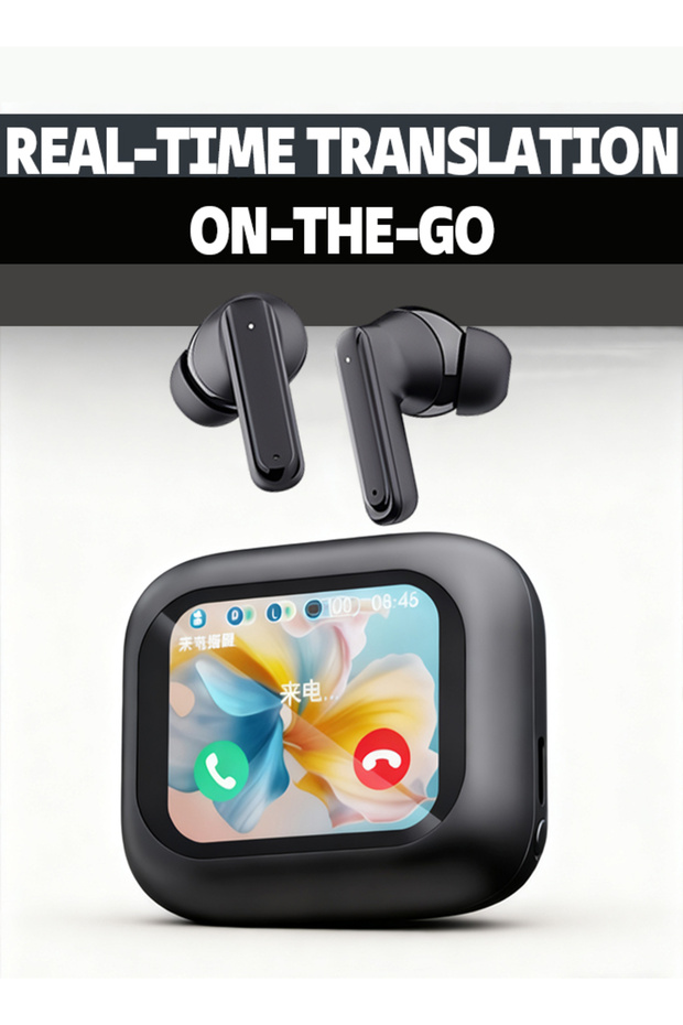 Compact Touchscreen Earbuds: ANC + Instant Translation for Travel & Daily Use