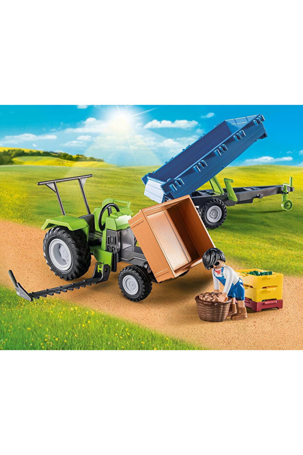 - Traktör Cu Remorca Si Muncitor - 2