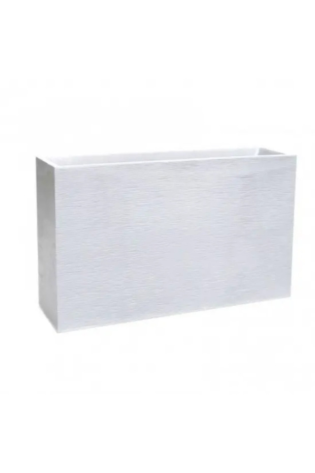 Large rectangular white planter 78.5x29.5x60 cm GRAPHIT - 2