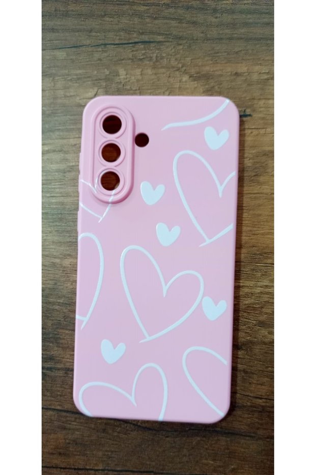 Samsung Galaxy A36 Heart Printed Inside Velvet Premium Silicone Phone Case