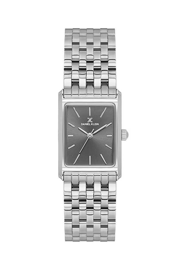 Dke.1.10942-2 Rectangular Dial 3 Atm Water Resistant Steel Plated Metallic Color Women's K