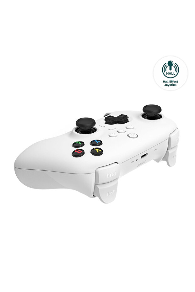 Ultimate Hall Effect 2.4G Controller ve Şarj Dock Beyaz Windows, Android PC ipad Uyumlu - 4