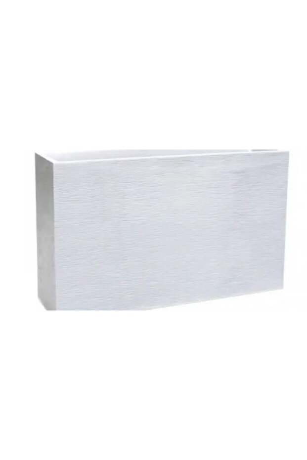 Large rectangular white planter 78.5x29.5x60 cm GRAPHIT - 1